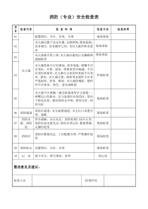 双控档案-专项检查表