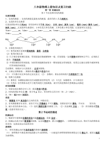 初二物理上册知识点复习梳理归纳-图文