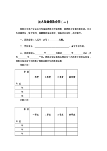 技术改造借款合同（二）