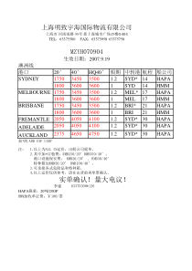 上海明致宇海国际物流有限公司