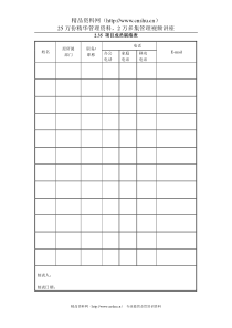 2.35 项目成员联络表