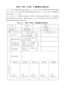 GB50300-2013建筑工程施工质量验收统一标准附录H单位(子单位)工程质量竣工验收记录版