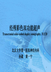 【PPT】经颅彩色双功能超声Transcranialcolorcodedduplex