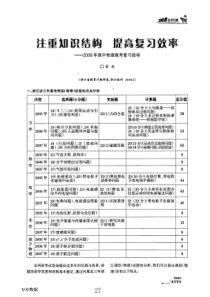 注重知识结构提高复习效率——X年高中物理高考复习指导