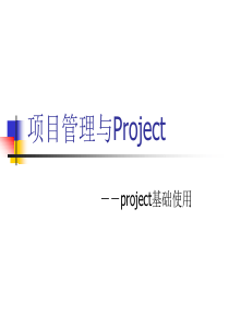 22-项目管理与Project