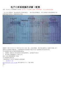 电子口岸系统操作详解(配图