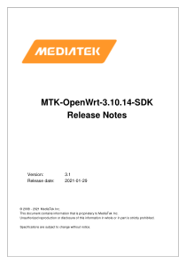 MTK-OpenWrt-3.10.14-SDK