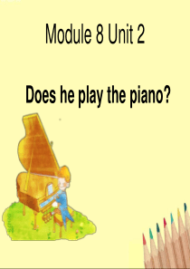 《Does he play the piano》PPT课件7