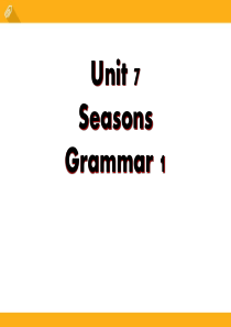 《Seasons》GrammarPPT