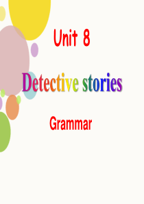 《Detective stories》GrammarPPT