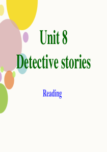 《Detective stories》ReadingPPT