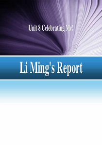 《Li Mings Report!》Celebrating Me! PPT教学课件