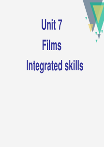 《Films》Integrated skillsPPT课件