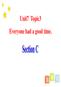 《Everyone had a good time》SectionC PPT