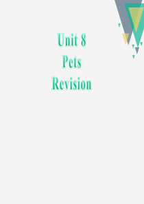 《Pets》RevisionPPT