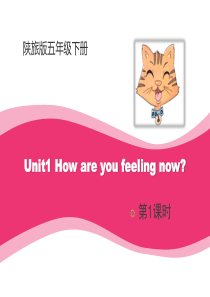 《How Are You Feeling Now》PPT