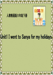 《I went to Sanya for my holidays》PPT课件6