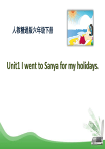 《I went to Sanya for my holidays》PPT课件8