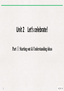 《Lets celebrate!》PartⅠ PPT