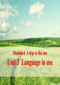 《Language in use》A trip to the zoo PPT课件