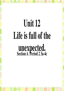 《Life is full of unexpected》PPT课件8