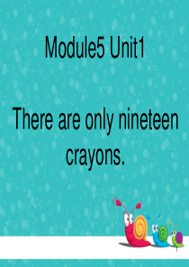 《There are only nineteen crayons》PPT课件