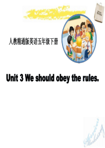 《We should obey the rules》PPT课件