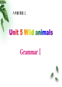 《Wild animals》GrammarPPT