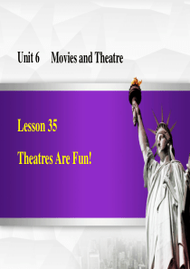 《Theatres Are Fun!》Movies and Theatre PPT免费课件