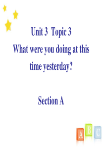 《What were you doing at this time yesterday》Sectio