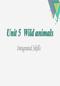 《Wild animals》integrated SkillsPPT