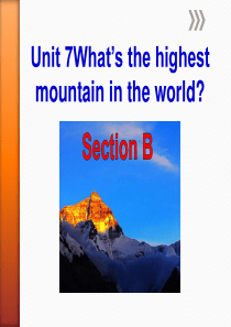 《Whats the highest mountain in the world》PPT课件77