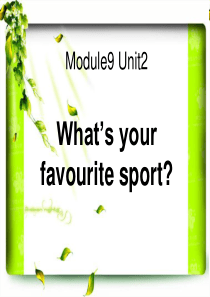 《What’s your favourite sport》PPT课件9