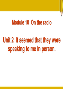 《It seemed that they were speaking to me in person