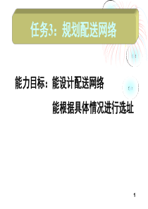 任务4(1)物流网络系统