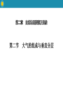 《大气的组成与垂直分层》自然地理要素及现象PPT