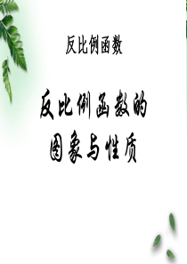 《反比例函数的图象和性质》反比例函数PPT课件9