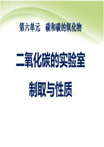 《二氧化碳的实验室制取与性质》碳和碳的氧化物PPT课件