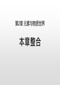 《本章整合》元素与物质世界PPT