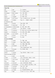 北师大2019新版高中英语必修二UNIT-4-INFORMATION-TECHNOLOGY-单词表