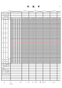 体温单合并疼痛评估表