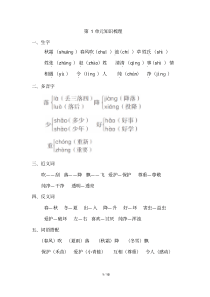 人教版一年级语文下册全册单元知识点汇总