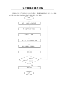 光纤熔接机操作规程