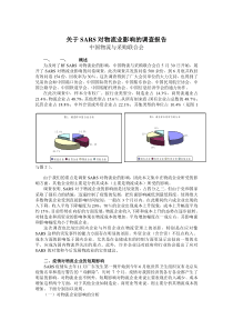 关于SARS对物流业影响的调查报（DOC 6页）