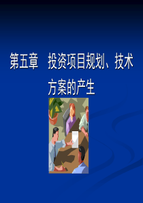 5投资项目规划设计方案的产生