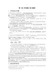 人教版初中物理复习提纲完整版