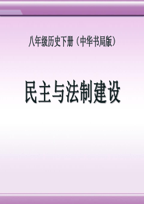 《民主与法制建设》建设中国特色社会主义PPT课件9