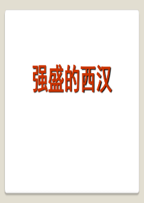 《强盛的西汉》大一统国家的建立―秦汉PPT课件9