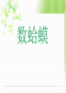 《数蛤蟆》PPT课件