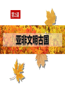 《亚非文明古国》世界古代史PPT课件